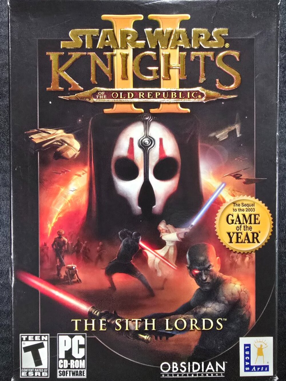 Star Wars Knights Of The Old Republic II Sith Lords PC Game Lucas Arts 2004